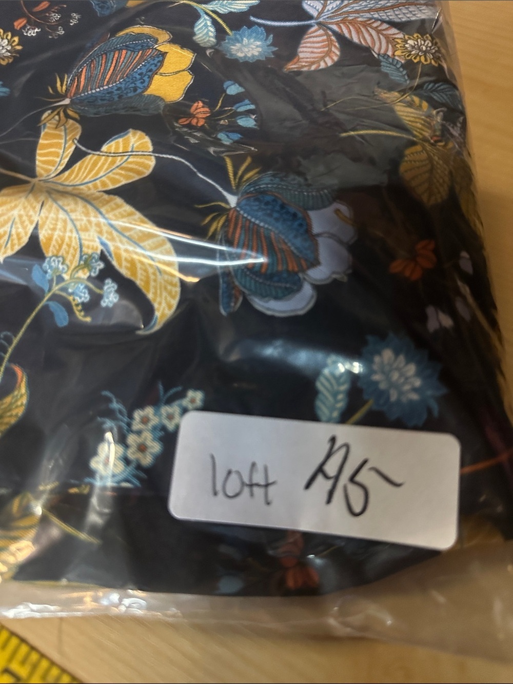 Loft M floral 1/2 sleeve large floral classic workwear polyester blouse - Picture 12 of 12
